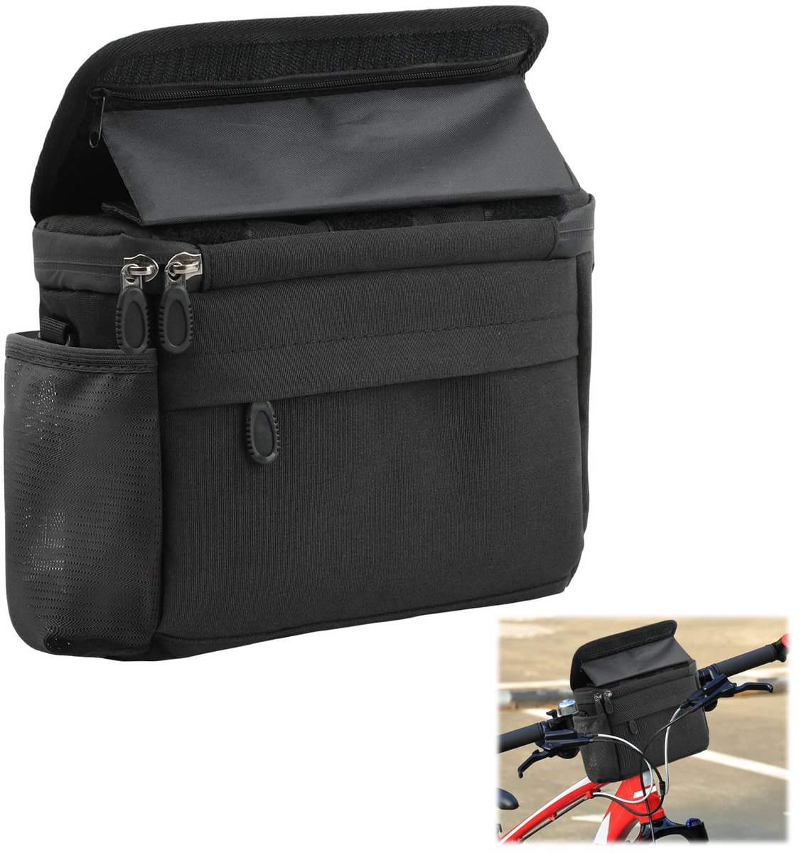 Ibenzoa® Fietsstuurtas met Waterdichte Bescherming en Touchscreen Compatibiliteit voor Alle Fietstypes