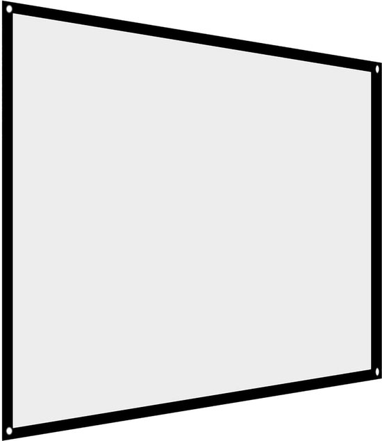 ZYXQQJ 40/50/60/72 Inch Projectiescherm Uitschuifbaar Projectiescherm Binnen Buiten Filmschermen Muurscherm 4:3/16:9 Formaat(16:9,72inch