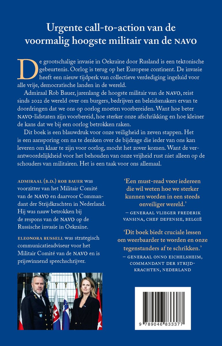 Wie vrede wil, moet zich op oorlog voorbereiden - back cover