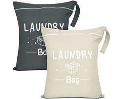 Unyqoos® Kleine en Waterdichte Reiswaszakken met Ritssluiting voor Vuile Was en Badkleding