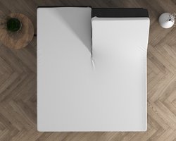 Sleep Comfy - Splittopper Hoeslaken - 180x200 cm | 100% Katoen - Adement & Comfortabel - Wit