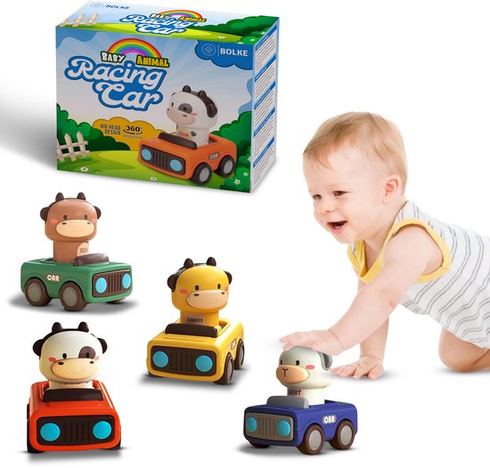 Push & Play Autotjes Babyspeelgoed
