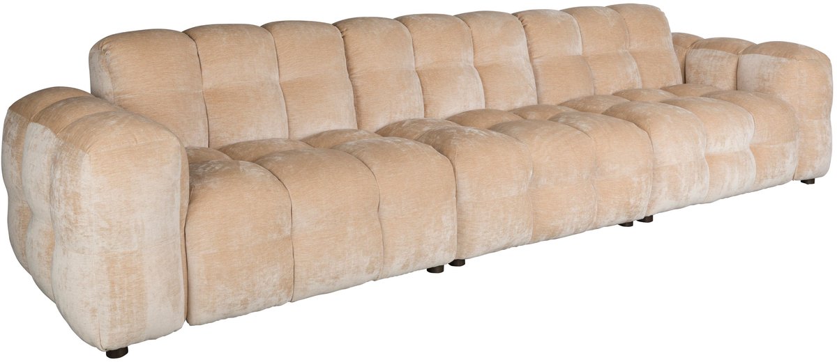 Dutchbone Hackman 4,5-zitsbank Velours Beige