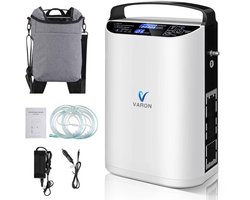 Zuurstofmachine - Zuurstofapparaat - Zuurstofconcentrator – Draagbare Zuurstofmachine – Pulsstroom – 5 Liter – 93% ± 3% Zuiverheid – Instelbare Flow – Thuisgebruik – Auto – Buiten – Compact – Stil – EU Stekker – Lichtgewicht