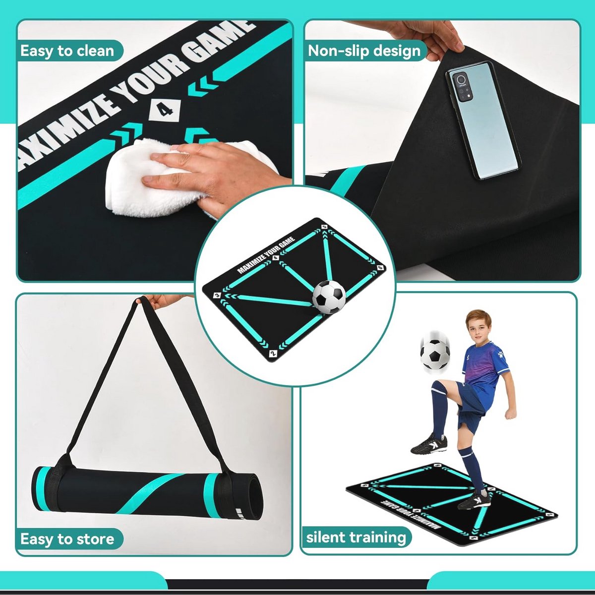 Voetbalmat 90 x 60 cm - Perfect voor Training en Vaardigheidsoefeningen