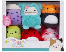Squishmallows knuffel pluche set - Micromallows 6-pack mini knuffels.