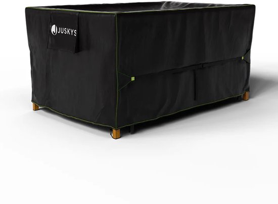 PVPQPR Tuinmeubelhoes 110 x 70 x 90 cm (LxBxH) Waterdichte bankhoes buitenterras/rotan meubelhoezen winddicht en stofdicht 420D Oxford-stof rechthoekige vierkante tuintafelhoes, zwart