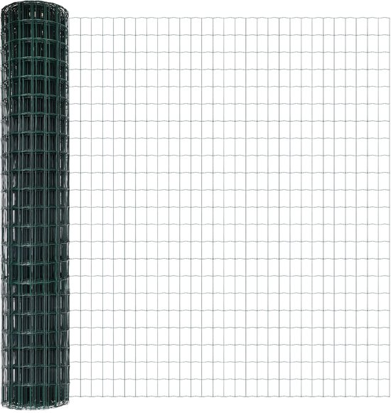 vidaXL - Clôture Euro - Verte - 1,5 x 10 m - Acier