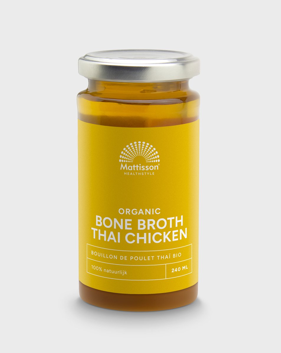 Goedkoopste Mattisson - Biologische Thai Chicken Bone Broth - 240 ml