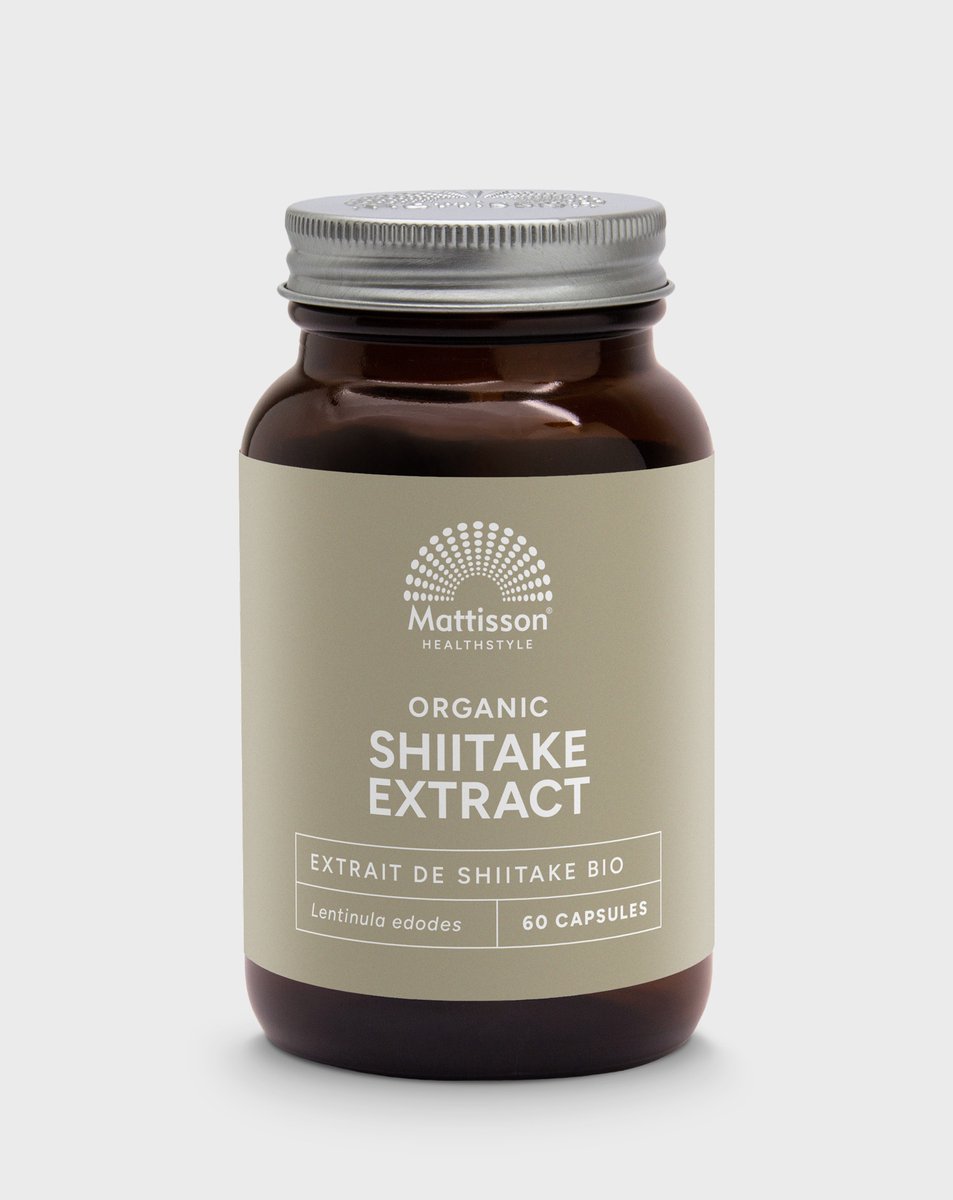 Goedkoopste Mattisson - Biologisch Shiitake Capsules - Shiitake Paddenstoelen Supplement - 60 Capsules