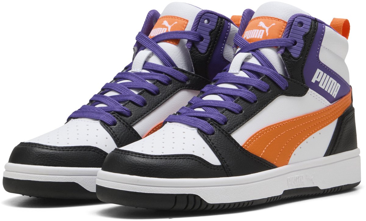 PUMA Puma Rebound V6 Mid Jr Unisex Sneakers PUMA Glo-PUMA Oranje
