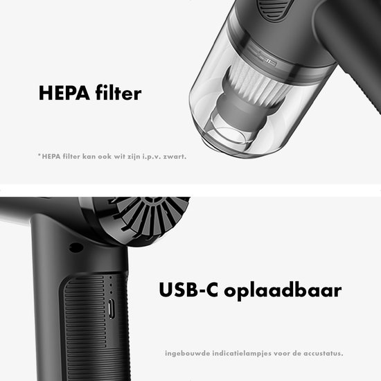 Aspirateur de voiture et dépoussiéreur à main - Aspirateur à main 3 en 1, pompe à air et souffleur de poussière - Rechargeable