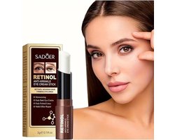 SADOER | Oogcrème | Oog creme Stick |Anti Aging| Tegen Wallen & Donkere kringen - Eye Cream - Oogcrème met Retinol | Verhelderende Oogcrème, Oogcontour | Maskeren & Verwijderd Zwarte wallen onder de ogen | Hydraterend & Versterkt de huid