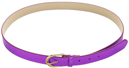 YWG - Riem PU violet métallisé 100 cm
