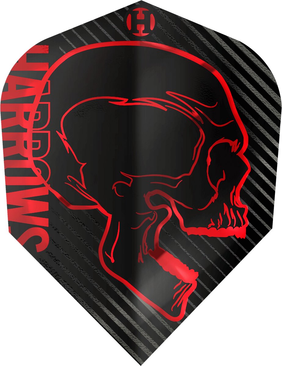 Harrows Rage Red NO6 - Dart Flights