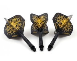 Cuesoul - Tero Flight System AK5 Rost Standaard - Golden Skull - Dart Flights