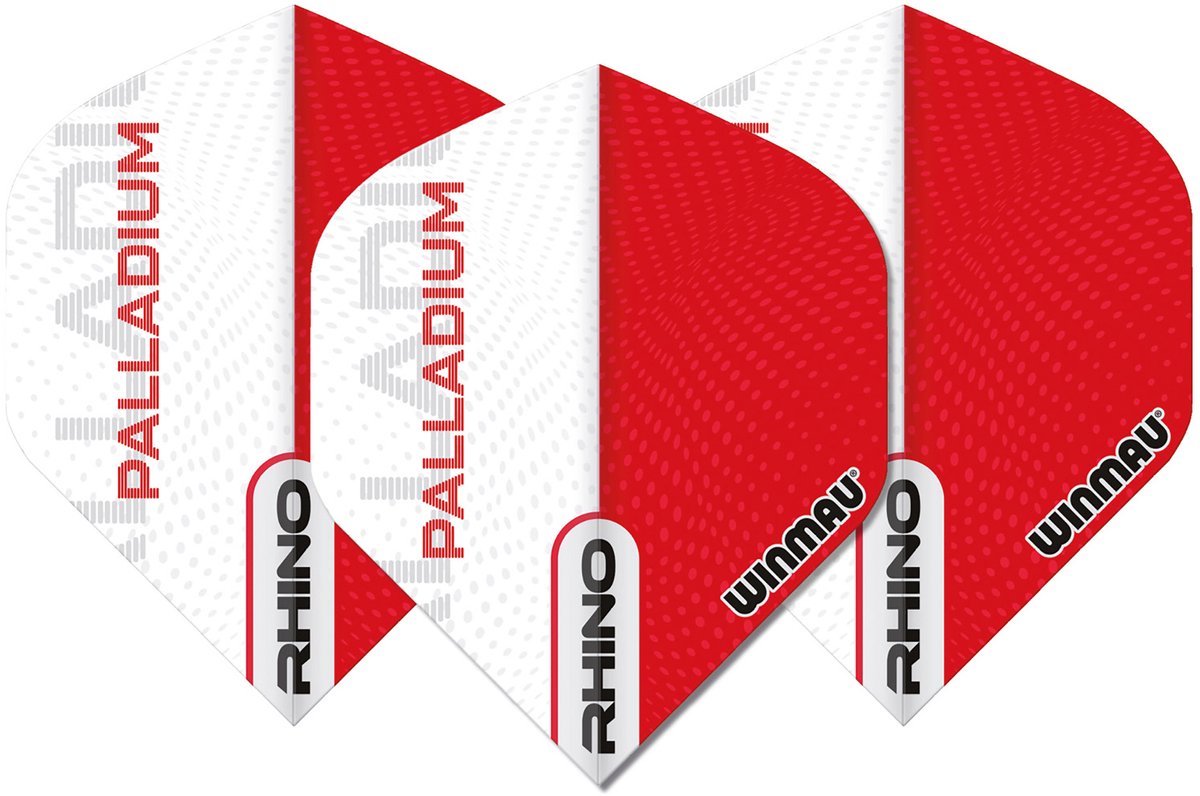 Winmau Rhino Extra Thick Palladium Red - Dart Flights
