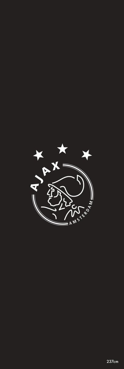 Dartmat Ajax Zwart Met Ajax Logo - 237 x 80 cm