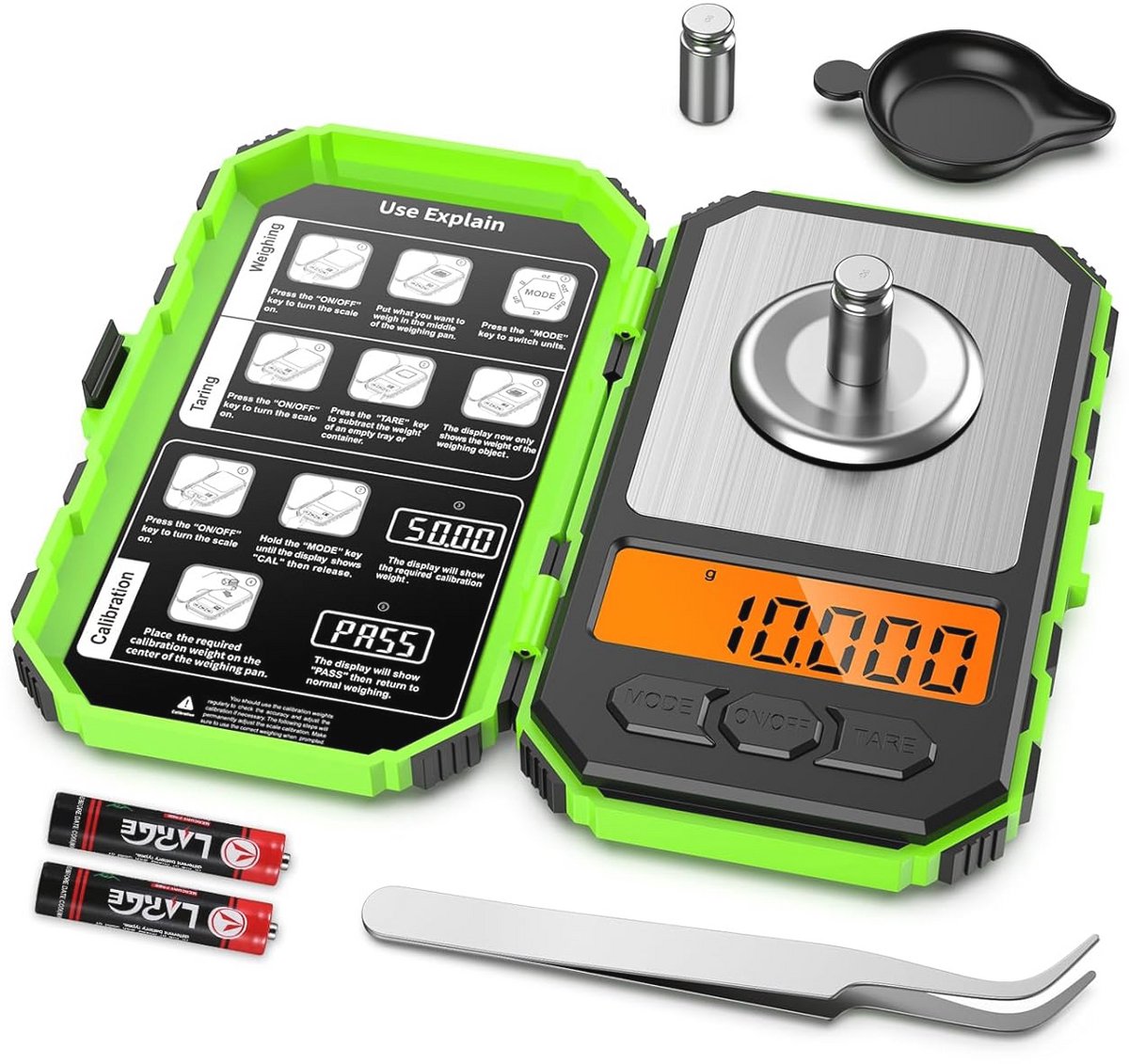 Zakweegschaal 50 g/0,001 g - Digitale Milligramweegschaal voor Keuken en Sieraden