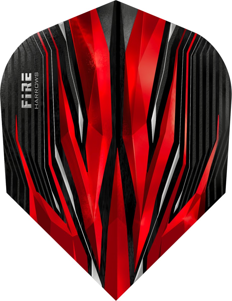 Harrows Fire Red - Dart Flights