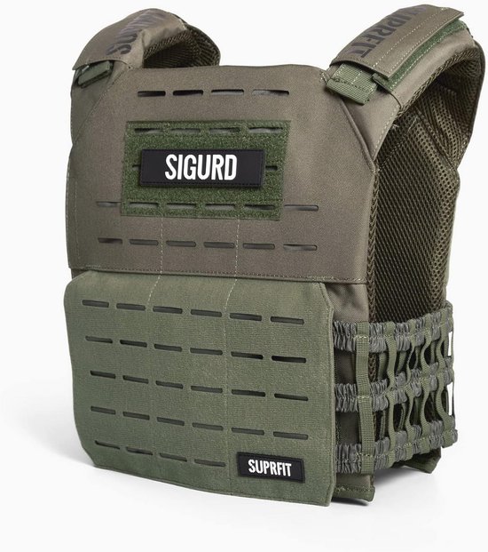 Gilet Lesté Suprfit Sigurd 3D – Jusqu'à 17 Kg, Plaques 2x2,6 Ou 2x4 Kg, Oxford 600D, Réglable, Unisexe, Cross Training