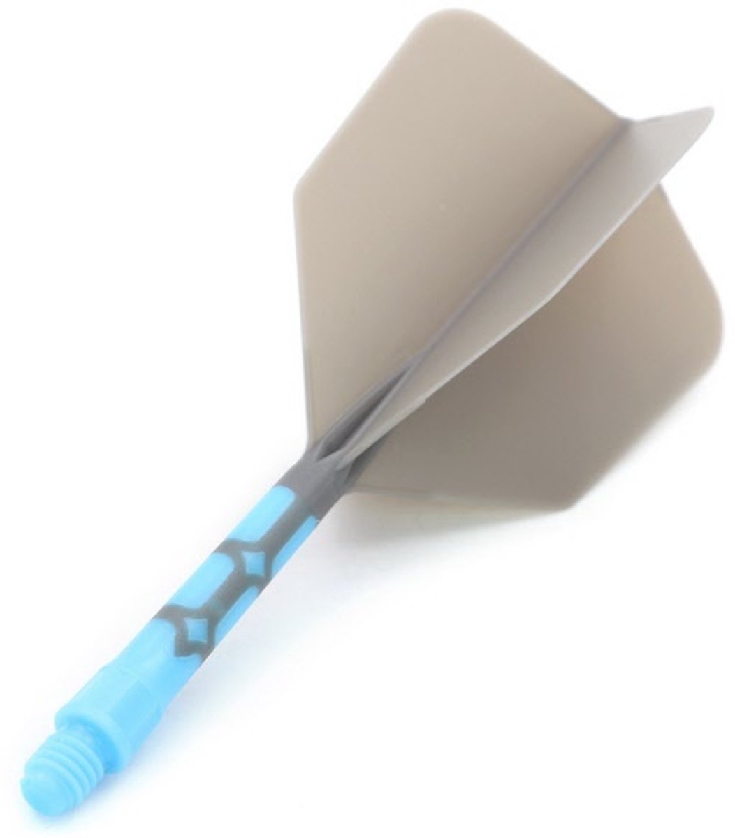 Cuesoul - ROST T19 Integrated Dart Flights - Big Wing - Grey Blue