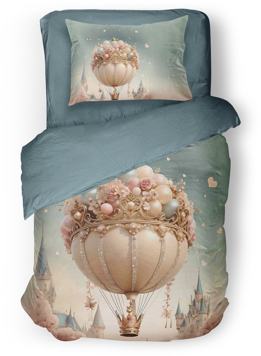 Eleganzzz Kinder Dekbedovertrek Dream Voyage - Multi - 140x200/220cm - Dekbedovertrek Kind