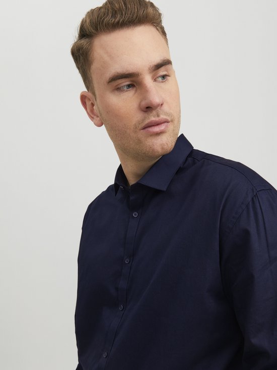 JACK&JONES PLUS JPRBLACARDIFF SHIRT L/S PS NOOS Heren - Maat EU4XL US2XL