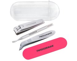Tweezerman Mini Neon Nail Rescue Kit – Complete Nagelherstelsset Met Mini Nagel Knipper, Nagelriemtang En Vijl – Verzorgt & Vormt Nagels Snel En Zorgvuldig – Compact & Handig Voor Thuis Of Onderweg – Perfect Cadeau Voor Nagelverzorging