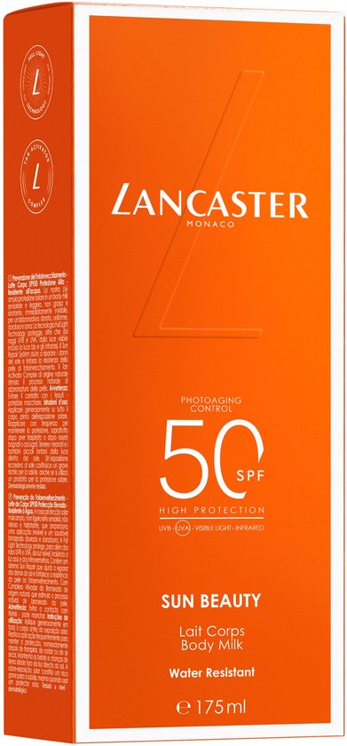 Lancaster Sun Beauty Body Milk Lait Corps Water Resistant SPF 50, 175 ml.