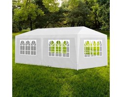Partytent wit - 6 zijwanden - 3 x 6 m