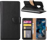Ntech Hoesje Geschikt Voor Samsung Galaxy S9 Booktype / Portemonnee TPU Lederen Hoesje Zwart