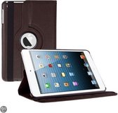 iPad Mini 3 hoesje Multi-stand Case 360 graden draaibare Beschermhoes bruin
