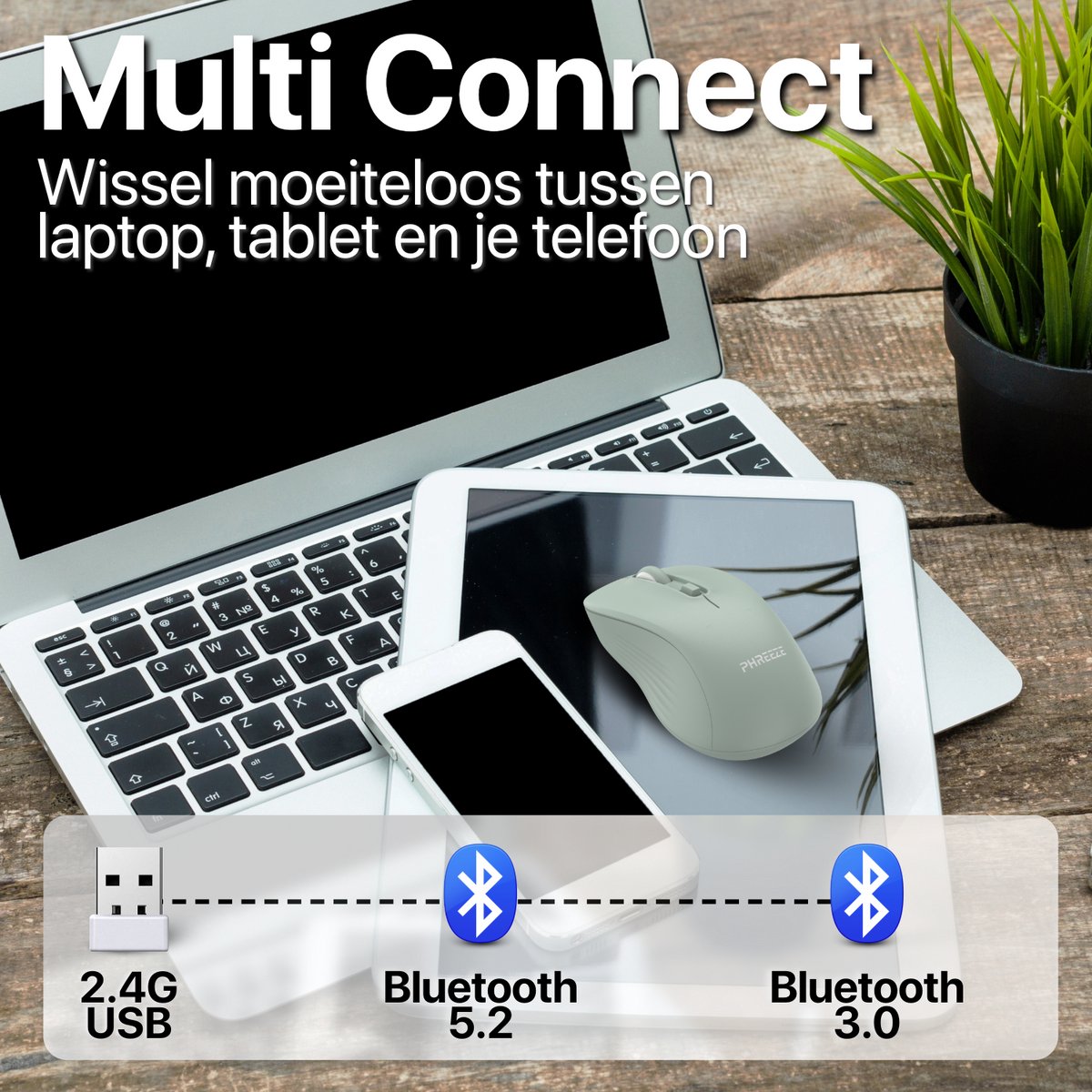 Compacte Draadloze Bluetooth Muis thumbnail 3