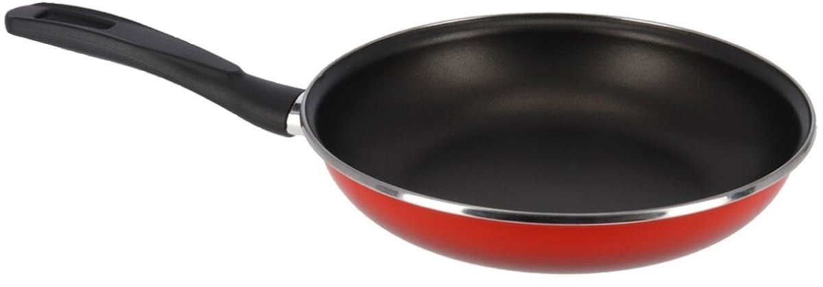 Aluminium professionele rode koekenpan Merida met anti-aanbak laag 30 cm - Hapjespannen