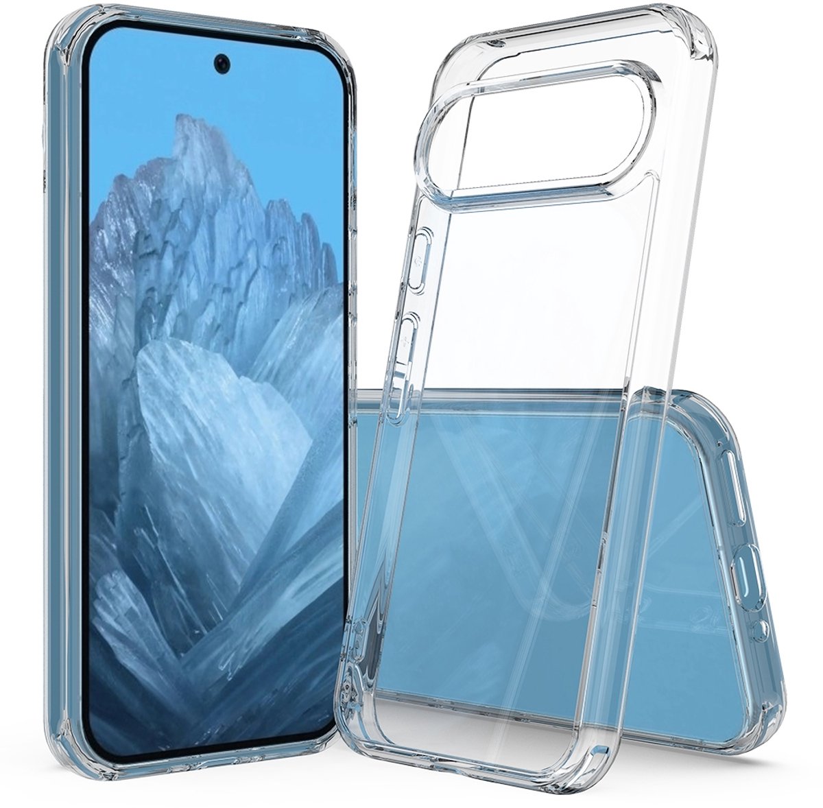 Hoesje geschikt voor Google Pixel 9 Pro - Phonesta Scratchproof Back Cover - Transparant