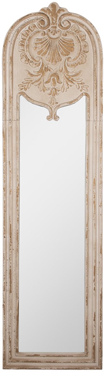 Clayre & Eef Spiegel 48x4x180 cm Beige Hout