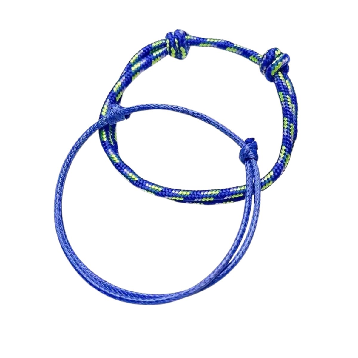 Nivard Armband - Staal - Nep Zilver - Dames - 2 St - Diepblauw