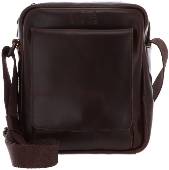 BUCKLE & SEAM sac à épaule bandoulière Collector Reporter Bag Brown / Dot brun