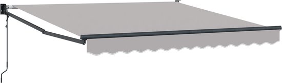 vidaXL - Store banne automatique pliable - Gris clair - 300 x 250 cm, - - Store banne - Toile de rechange - pour - 3 x 2,5 m - Cadre - Gris clair