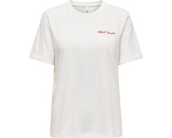 ONLY - ONLLEA S/S EMB. TOP CS JRS Dames Top