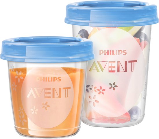 Philips Avent Bewaarbekers voor babyvoeding - 180 ml - 5 stuks - SCF619/05