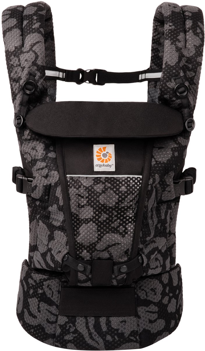 Bol.com Ergobaby Draagzak Adapt - Soft Flex Mesh - Onyx Blooms aanbieding