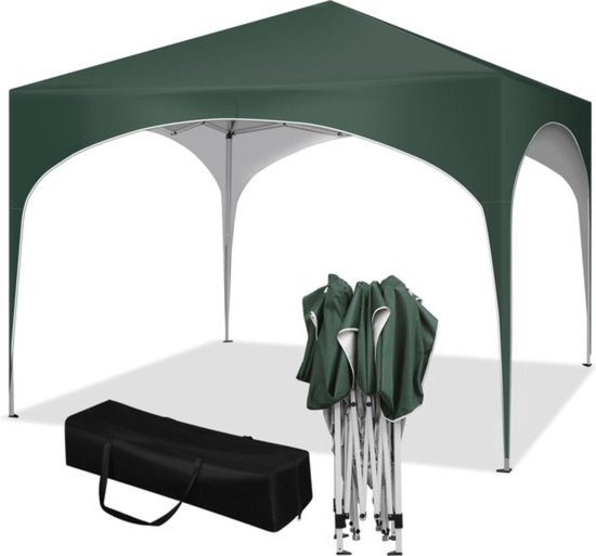 Outsunny Opvouwbare paviljoen, biertent, 4 afneembare zijwanden, 2