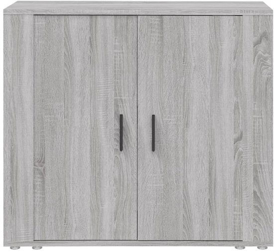 Buffet vidaXL 80 x 33 x 70 Commodes , bois traité, couleur chêne Sonoma gris.