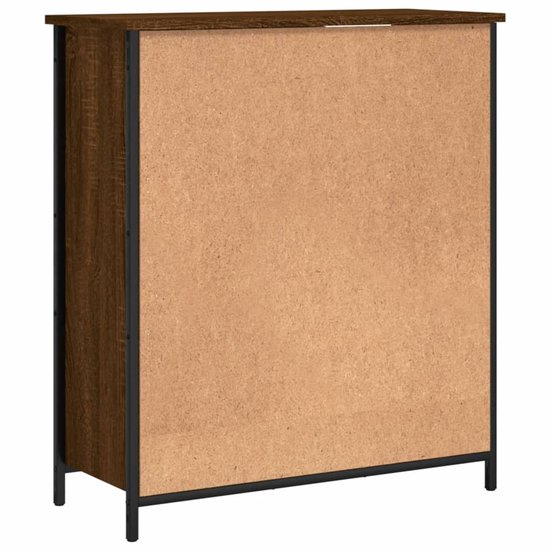 vidaXL Dressoir 70x30x80 cm bewerkt hout oud houtkleurig