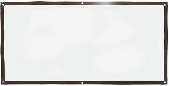 Doorzichtig zeildoek met zeilringen 2x4 m PVC kopen