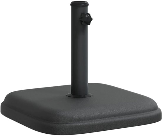vidaXL Parasolvoet voor stokken van Ø32/35/38 mm 11 kg vierkant - Parasolvoet - Parasolvoeten - Parasol Voet - Voet Parasol