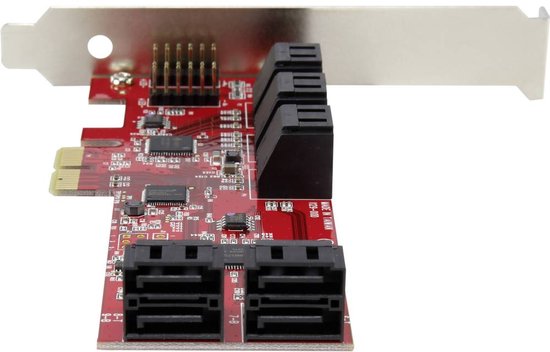 Donkey pc PCI Express Card 2 SATA 3.0 2 ESATA poorten. PCIe uitbreidingskaart SATA3 6 Gbps adapter. Compatibel met SATAI en SATAII. Kaart sata 3 2 poorten 2 interne aansluitingen