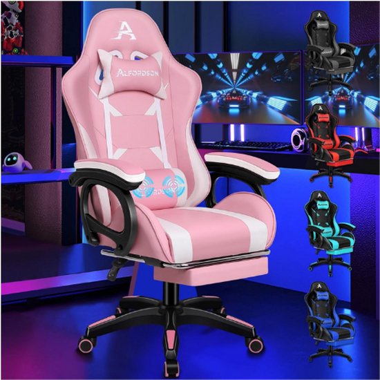 Moderner ergonomischer Big Tall Gaming Bürostuhl Massage funktion Weiche Polster